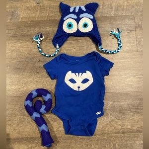 💙 🐱 Baby PJ Masks Catboy costume 
Fit my son when he was 6 months old! 💙 🐱